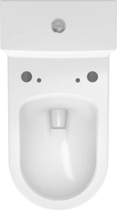 Suravit- ME by Starck One Piece Toilet Rimless Elongated  1.28/1.28 GPF, Trip lever placement: Top, White High Gloss