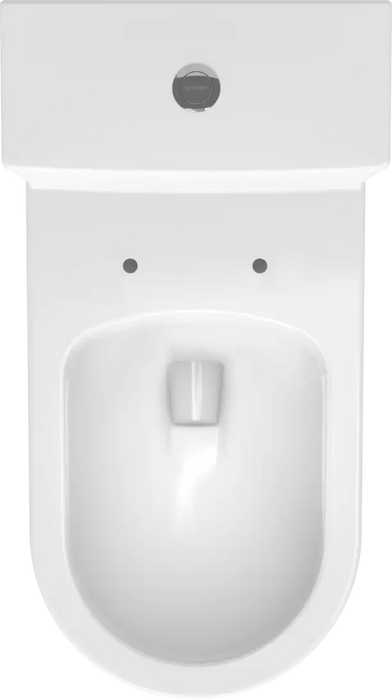 Duravit- ME by Starck One Piece Toilet Rimless Elongated  1.28/1.28 GPF, Trip lever placement: Top, White High Gloss