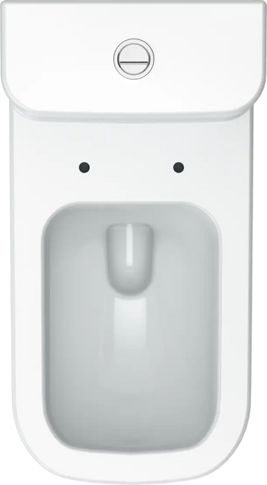 Happy D.2 One Piece Toilet Elongated  0.92/1.32 GPF, Trip lever placement: Top, White High Gloss