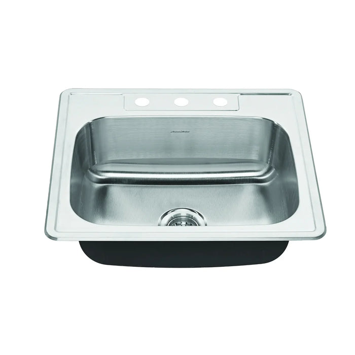Colony® Shop Collection Colony® 25 x 22-Inch Stainless Steel 3-Hole Topmount Single-Bowl Kitchen Sink