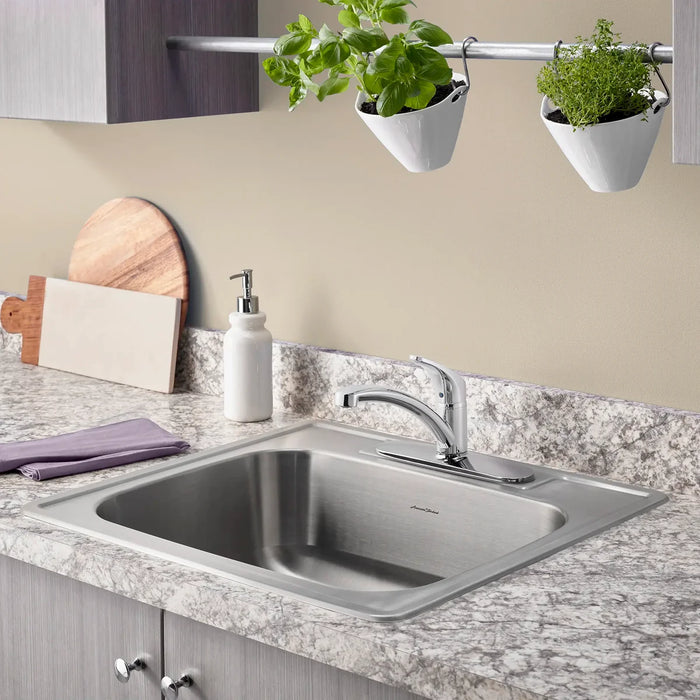 Colony® Shop Collection Colony® 25 x 22-Inch Stainless Steel 3-Hole Topmount Single-Bowl Kitchen Sink