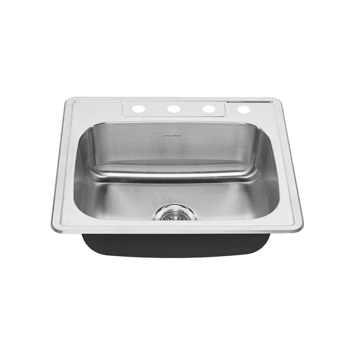 Colony® Shop Collection Colony® 25 x 22-Inch Stainless Steel 4-Hole Topmount Single-Bowl Kitchen Sink