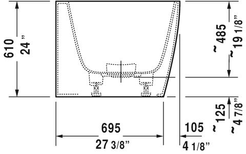 Duravit- DuraSquare Eck-Badewanne