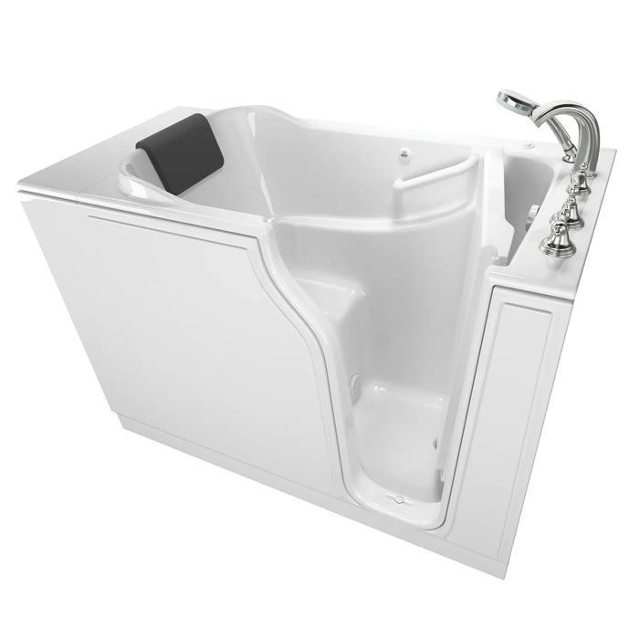 Gelcoat WIT Gelcoat Premium Series 30 x 52 -Inch Walk-in Tub With Air Spa System - Right-Hand Drain With Faucet