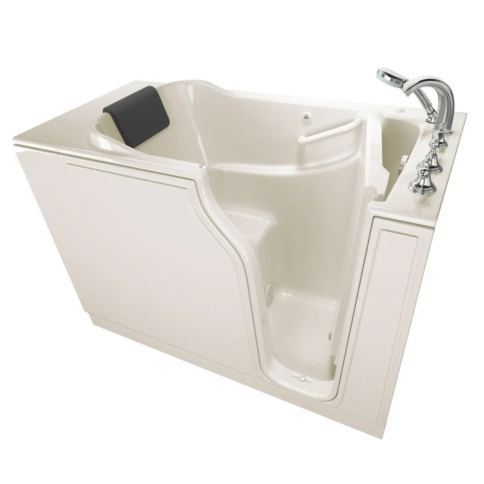 Gelcoat WIT Gelcoat Premium Series 30 x 52 -Inch Walk-in Tub With Air Spa System - Right-Hand Drain With Faucet