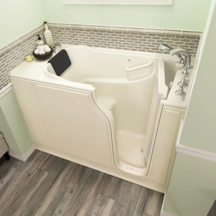 Gelcoat WIT Gelcoat Premium Series 30 x 52 -Inch Walk-in Tub With Soaker System - Right-Hand Drain With Faucet