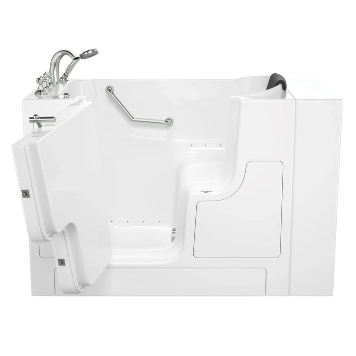 Gelcoat WIT Gelcoat Premium Series 30 x 52 -Inch Walk-in Tub With Air Spa System - Left-Hand Drain With Faucet