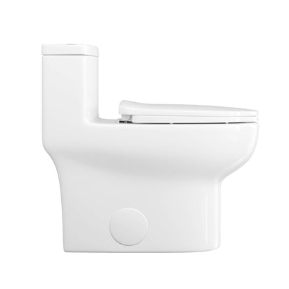 DeerValley DV-1F026Pro – One-Piece Dual-Flush Elongated Toilet