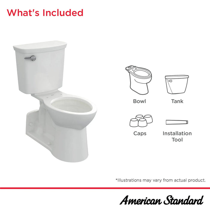 Yorkville® VorMax® Two-Piece 1.28 gpf/4.8 Lpf Chair Height Back Outlet Elongated EverClean® Toilet