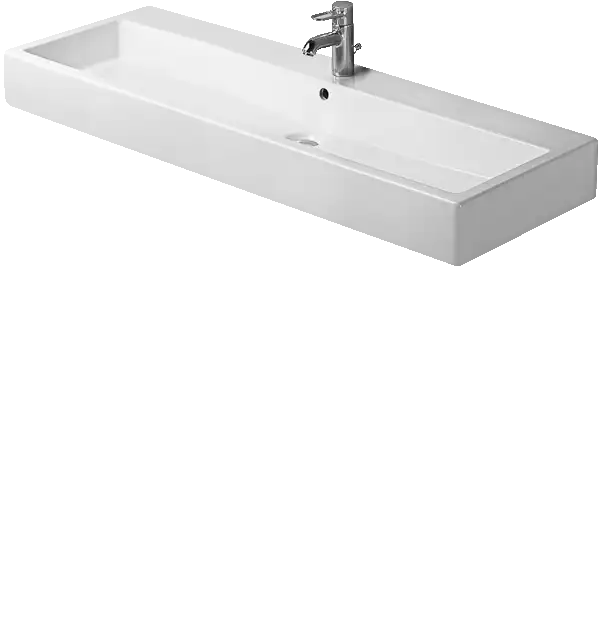 Vero Wall Mounted Sink  47 1/4 " x 18 1/2 ", without Faucet hole, White High Gloss