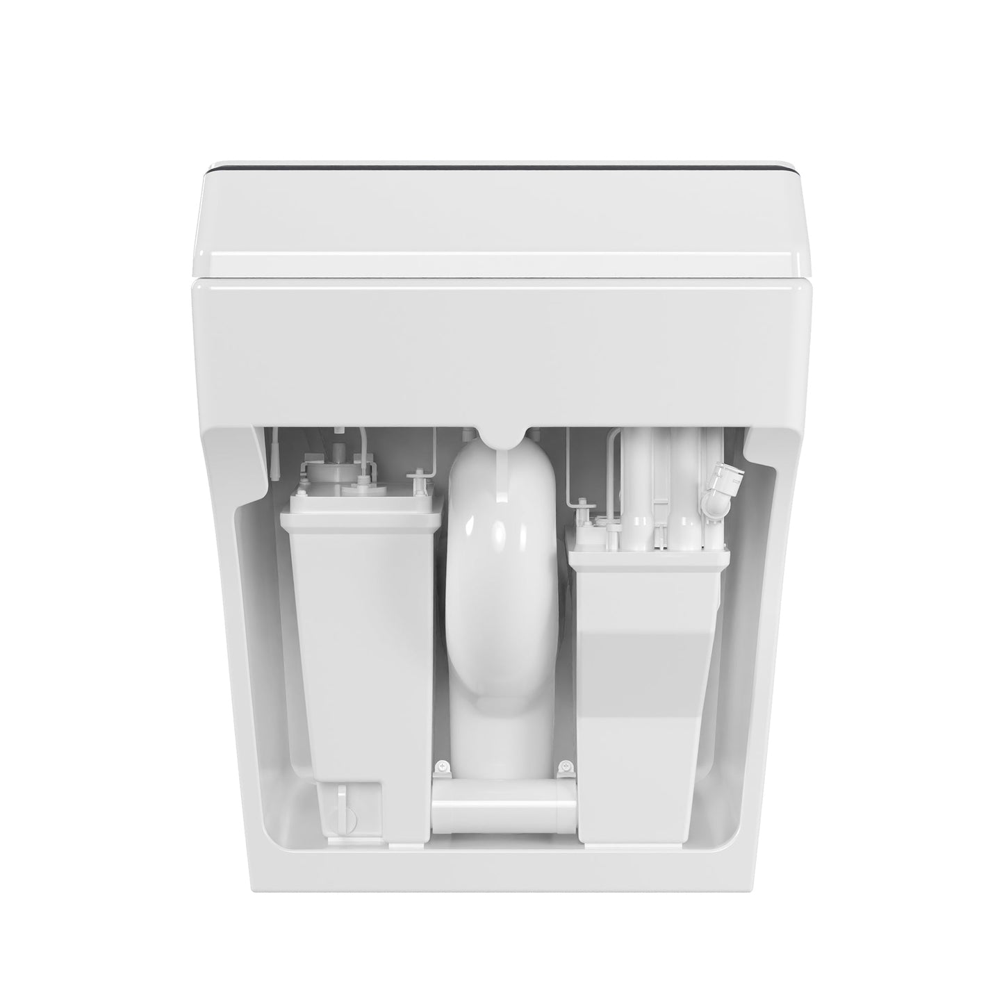 Smart Bidet Toilet with Auto Flush & Foam Shield Technology Modern Tankless Smart Toilet with Bidet, Warm Air Dryer, Heated Seat & Night Light (Remote Included) - DV-1S0289 / DV-1S0289-V3