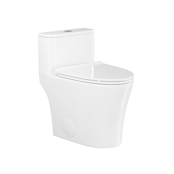 SYMMETRY One-Piece Elongated Toilet, 1.28 GPF Single-Flush