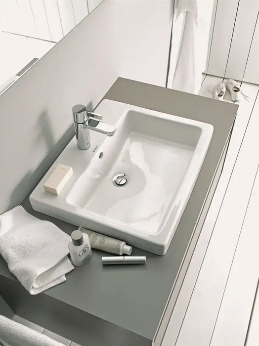 Vero Drop-In Sink  21 5/8 " x 18 1/4 ", with Overflow, 1 x Faucet hole, White High Gloss