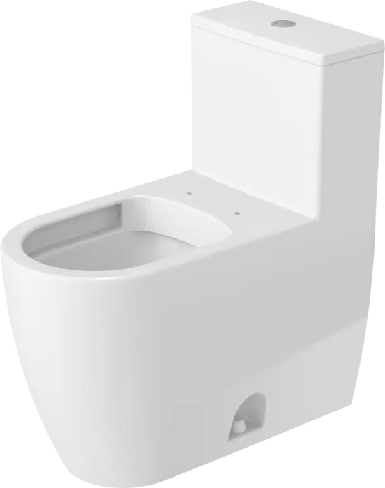 Duravit- ME by Starck One Piece Toilet Rimless Elongated  1.28/1.28 GPF, Trip lever placement: Top, White High Gloss