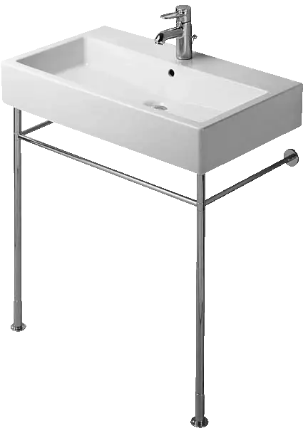 Vero Wall Mounted Sink  31 x 18 1/2 ", 3 x Faucet hole, Ground, White High Gloss