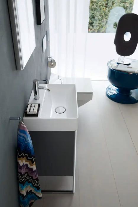 Duravit- DuraSquare Wall Mounted Sink  17 x 13 3/4 ", without Overflow, 1 x Faucet hole, White High Gloss