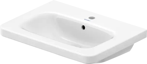 Duravit- DuraStyle Wall Mounted Sink  25 5/8 " x 18 7/8 ", with Overflow, 1 x Faucet hole, White High Gloss