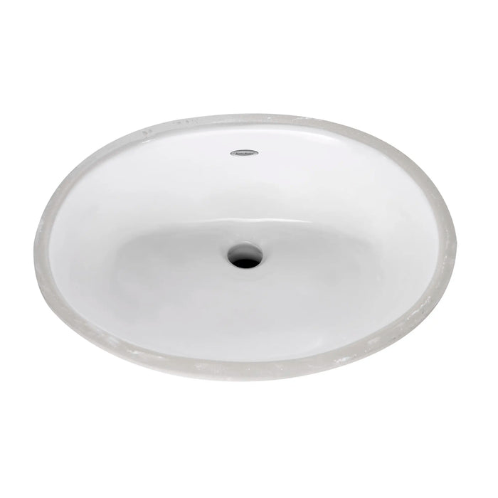 Ovalyn Small Under Counter Sink With Glazed Underside Model