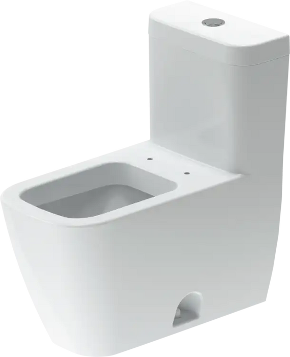 Happy D.2 One Piece Toilet Elongated  0.92/1.32 GPF, Trip lever placement: Top, White High Gloss