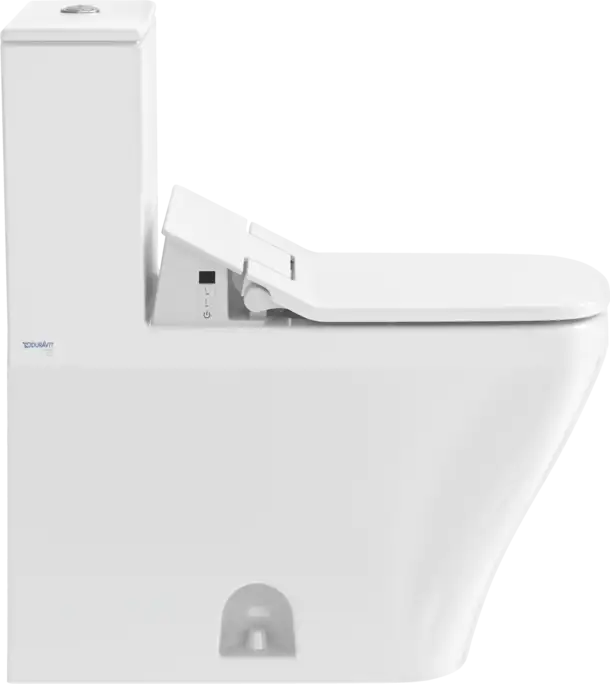 DuraStyle One Piece Toilet Elongated  1.28 GPF, Trip lever placement: Top, White High Gloss
