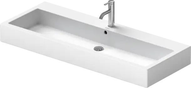 Vero Wall Mounted Sink  47 1/4 " x 18 1/2 ", without Faucet hole, White High Gloss