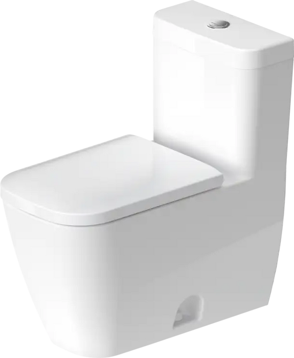 Happy D.2 One Piece Toilet Elongated  0.92/1.32 GPF, Trip lever placement: Top, White High Gloss