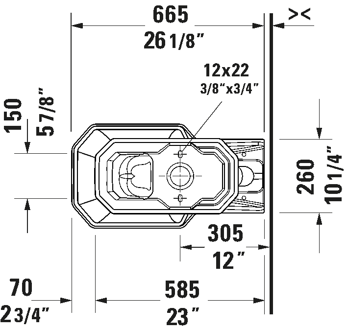1930 Series Two Piece Toilet  1.28/1.28 GPF, DuraShield, Trip lever placement: Left, White High Gloss