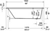 Duravit No.1 Built-in bathtub  60 x 30 ", Packaging type: 10 pack, White Gloss