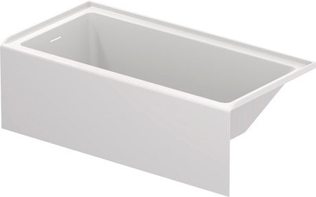 Duravit-Vero Alcove Bathtub  60 " x 29 7/8 ", White Gloss