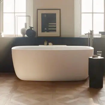 Duravit- Aurena Freestanding bathtubs  63 " x 35 3/8 ", DuroCast Plus, White Matte