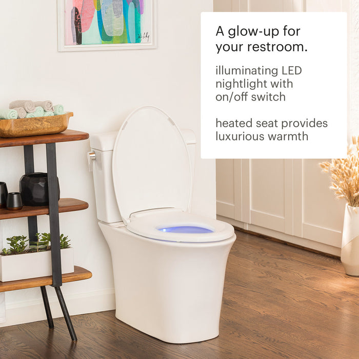 Brondell LumaWarm Heated Toilet Seat with Nightlight