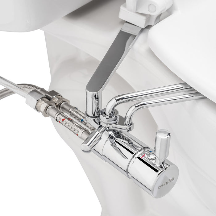 Brondell Side-Mounted Bidet Attachment with Adjustable Spray Wand, Dual Temperature