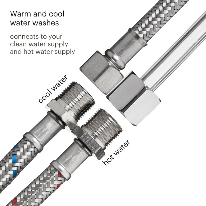 Brondell Side-Mounted Bidet Attachment with Adjustable Spray Wand, Dual Temperature