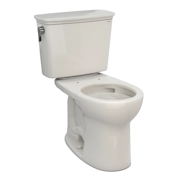 Drake® Transitional Two-Piece Toilet, 1.28 GPF, Round Bowl - Universal Height SKU: CST785CEFG#01