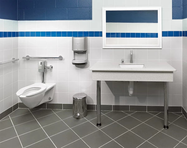 Commercial Flushometer Ultra-High Efficiency Toilet, 1.0/1.28/1.6 GPF, Elongated Bowl - Back Spud - CEFIONTECT