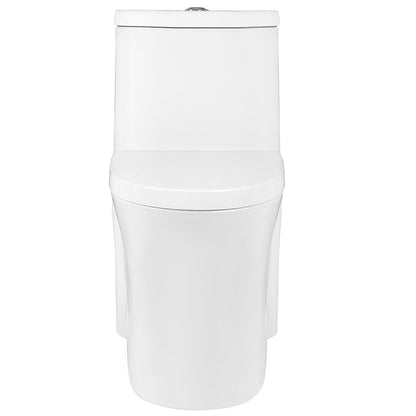 CONCORD One Piece Toilet, Dual Flush 1.1/1.6 GPF and MAP 600g, Standard White Toilet Bowl