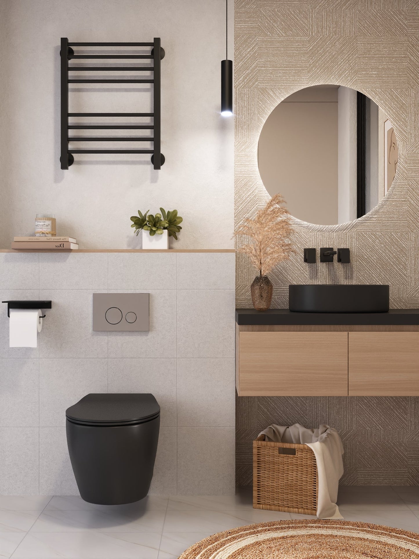 LIBERTY Wall-Hung Elongated Toilet, 1.1/1.6GPF Dual-Flush  with Multiple Colors