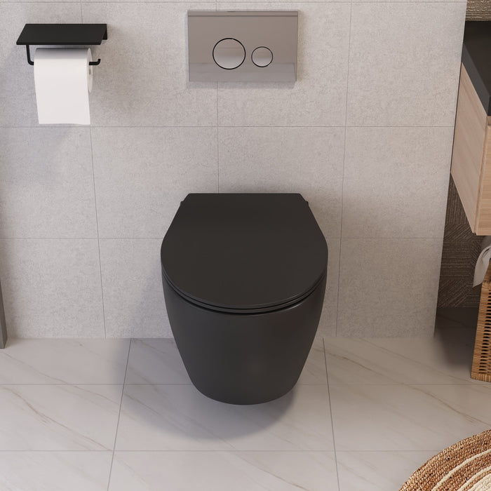 LIBERTY Wall-Hung Elongated Toilet, 1.1/1.6GPF Dual-Flush  with Multiple Colors