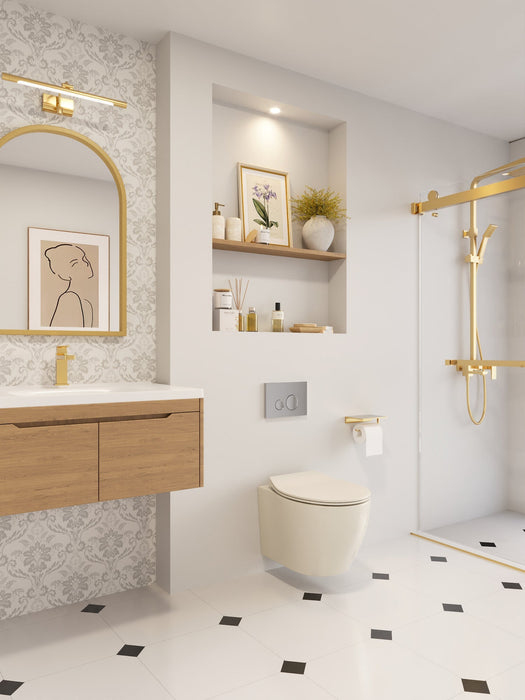 LIBERTY Wall-Hung Elongated Toilet, 1.1/1.6GPF Dual-Flush  with Multiple Colors