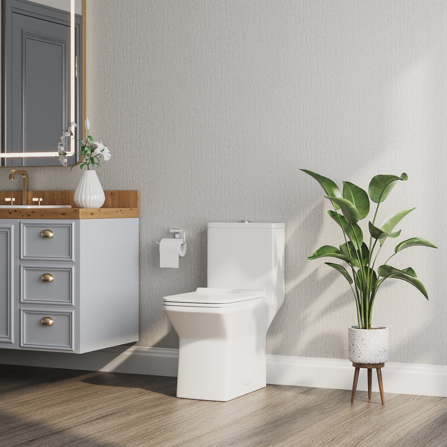 DeerValley DV-1F0072 – One-Piece Elongated Toilet