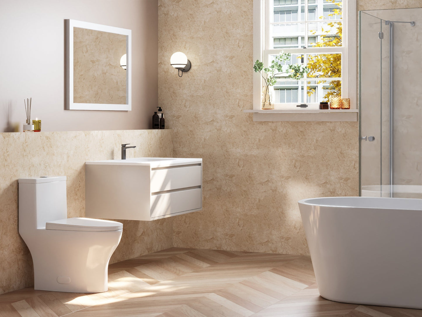 DeerValley DV-1F0073 – One-Piece Elongated Toilet