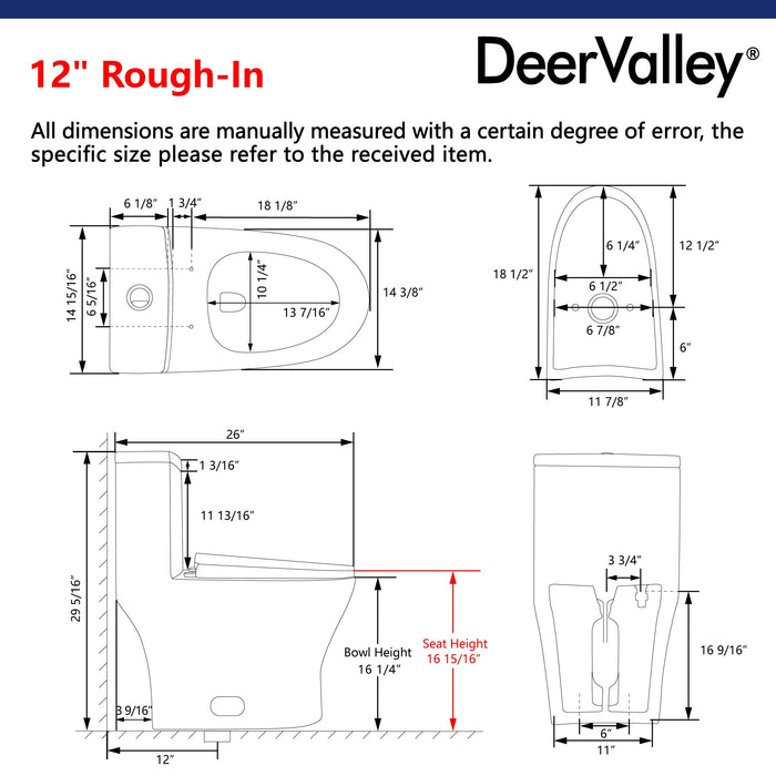 ALLY One-Piece Elongated Toilet, 12" Rough-in Dual-Flush