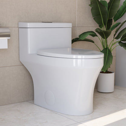 DeerValley DV-1F0075 – One-Piece Dual-Flush Elongated Toilet