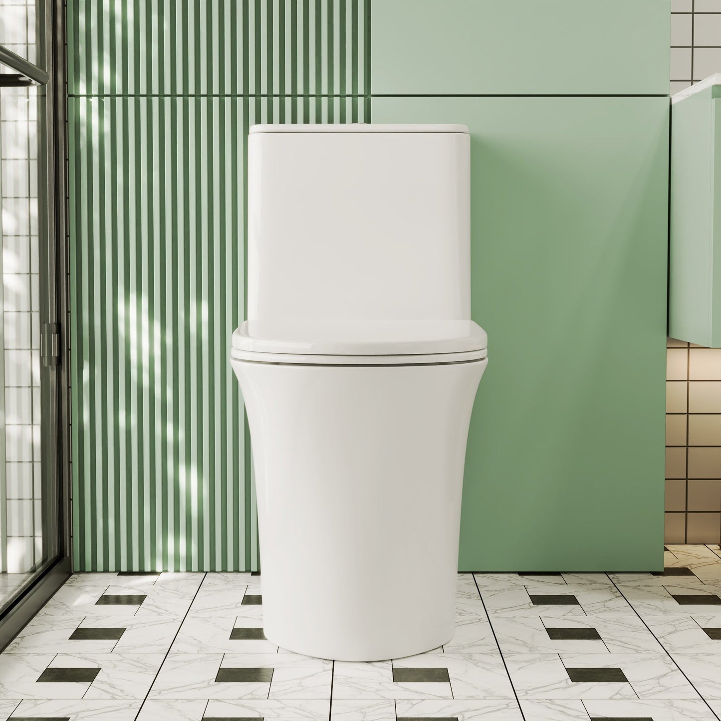 DeerValley DV-1F0248 – One-Piece Dual-Flush Elongated Toilet