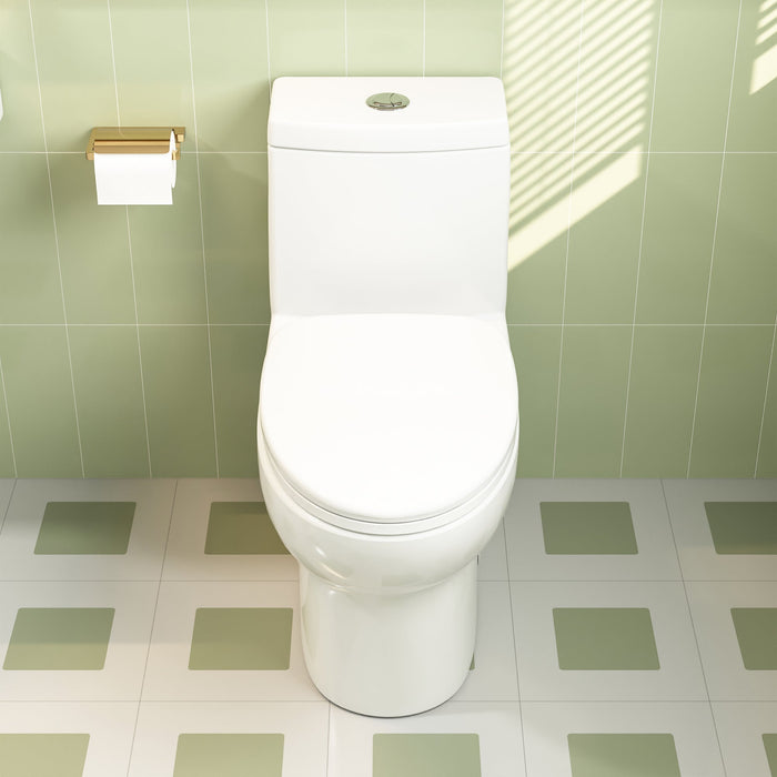 ALLY One-Piece Elongated Toilet, Dual Flush Standard-Size with Multiple Colors