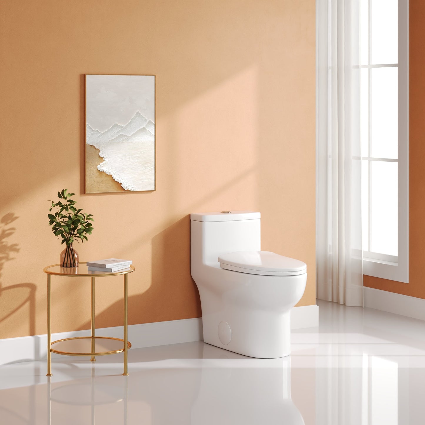 DeerValley DV-1F026Pro – One-Piece Dual-Flush Elongated Toilet