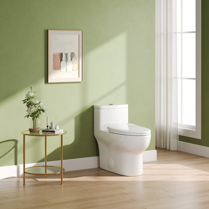 DeerValley DV-1F026Pro – One-Piece Dual-Flush Elongated Toilet