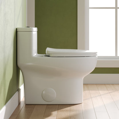 DeerValley DV-1F026Pro – One-Piece Dual-Flush Elongated Toilet