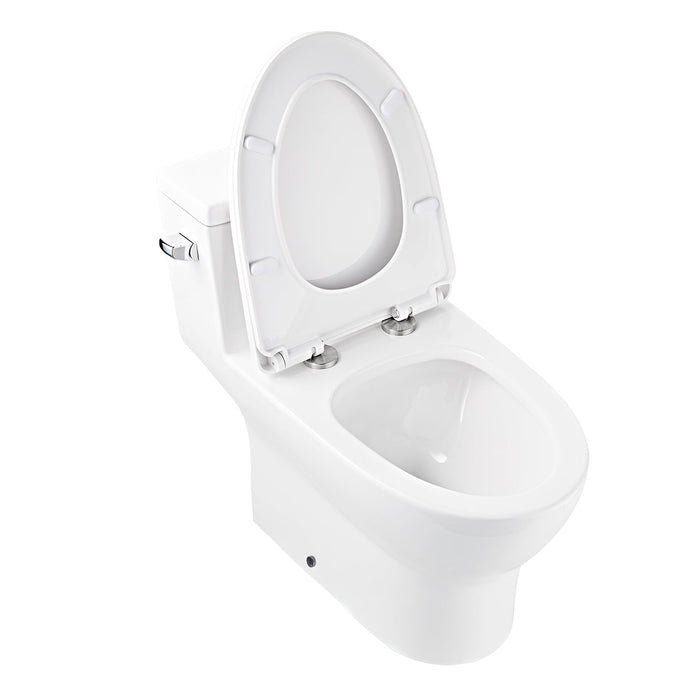 CONCORD One-Piece Elongated Toilet, 1.28 GPF Single-Flush