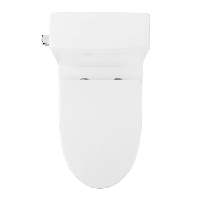 CONCORD One-Piece Elongated Toilet, 1.28 GPF Single-Flush